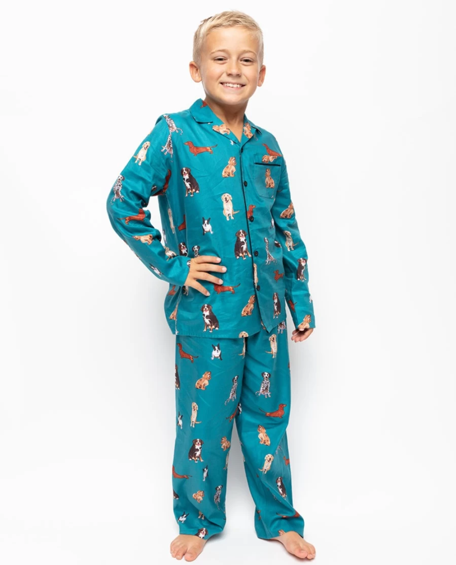 Cyberjammies Kids Coco Boys Dog Print Pyjama Set - Comfortable Children's Pajamas